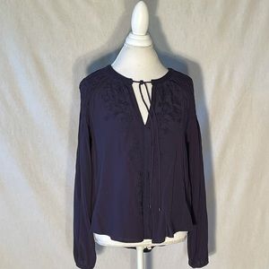Astr bohemian style top - Indigo Blue SIZE  SMALL